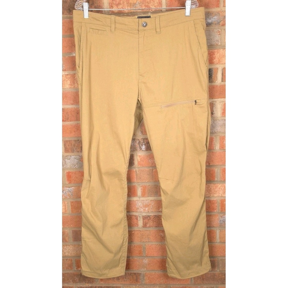 The North Face Mens 34 Khaki Brown NF0A3FZD Stretch Hiking‎ Pants Cinch Hem